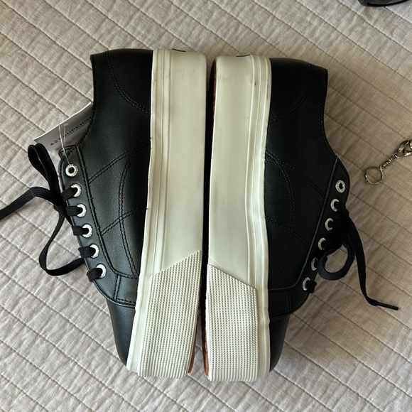 Superga 2790 Nappa matte black platform fashion sneakers 9 women’s - Picture 6 of 13